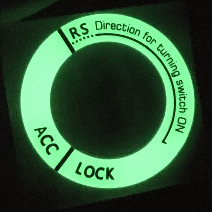 Illuminated ring for ignition lock